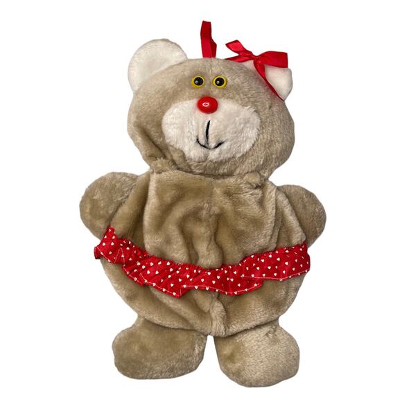 Vtg RH International Set of 2 Plush Boy Girl Teddy Bear Christmas Stockings 15" - Picture 2 of 8